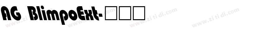 AG BlimpoExt字体转换